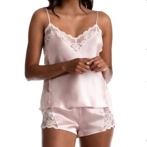 In Bloom by Jonquil Eliza Lace Trim Short Pajamas Set NWOT